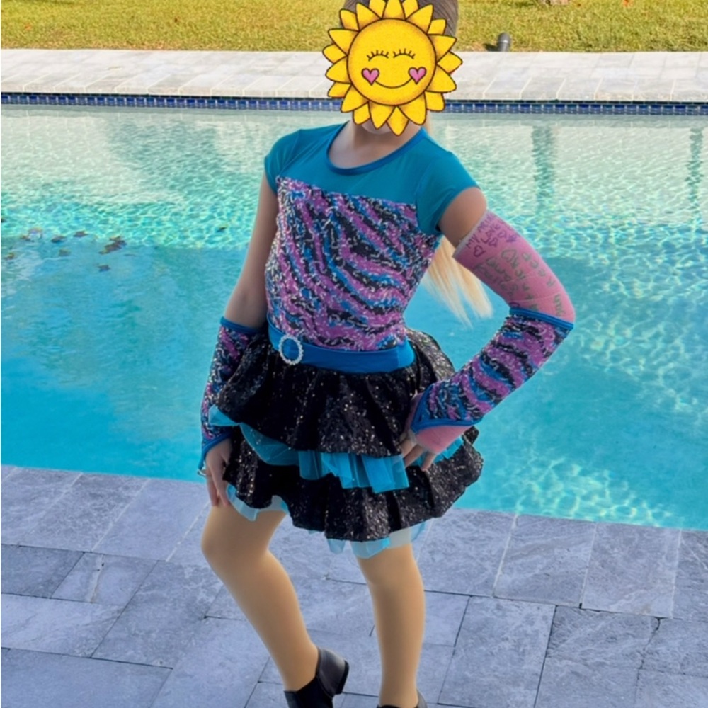Colorful Sequin Dance Costume
